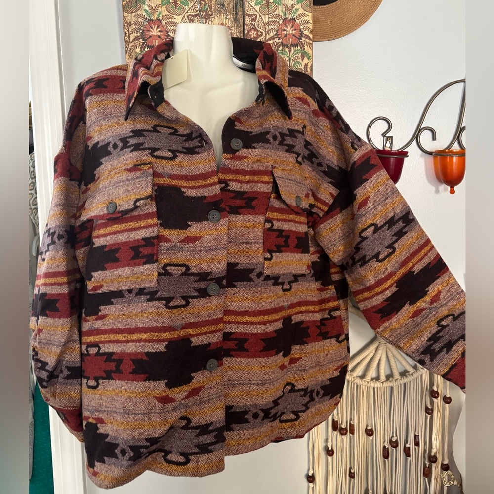 Perch by Blu Pepper. NWT SIZE 1XL
AZTEC JACKET